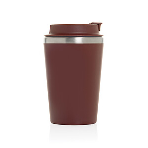 Termohrnek 350ml z RCS recyklovaného PP, tmavě červená