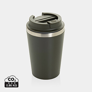 Termohrnek 350ml z RCS recyklovaného PP, tmavě zelená