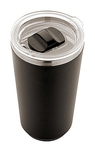 Termohrnek 500ml, nerez, plast, černý