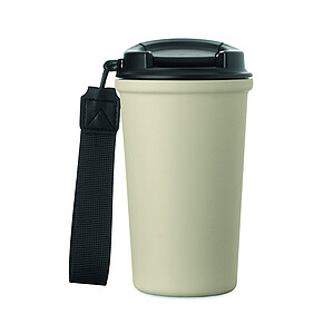 Termohrnek recyklovaný, 400 ml, béžová