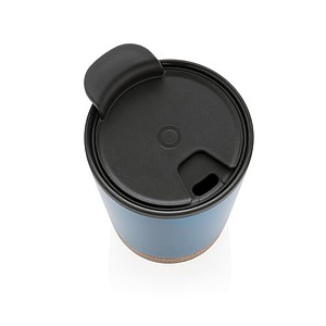 Termohrnek s korkovým dnem, 300ml, modrý