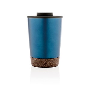 Termohrnek s korkovým dnem, 300ml, modrý