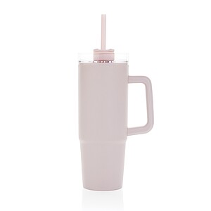 Termohrnek s madlem 750 ml z RCS recyklovaného plastu, růžová