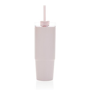Termohrnek s madlem 750 ml z RCS recyklovaného plastu, růžová