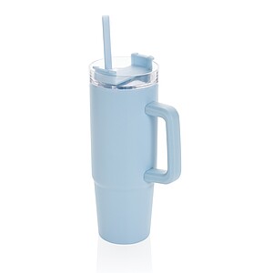 Termohrnek s madlem 750 ml z RCS recyklovaného plastu, světle modrá