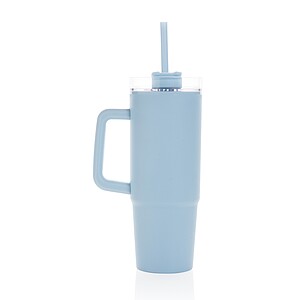 Termohrnek s madlem 750 ml z RCS recyklovaného plastu, světle modrá