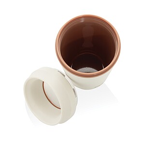 Termohrnek s průhledným víčkem 354 ml, bílá