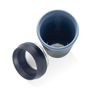 Termohrnek s průhledným víčkem 354 ml, námořní modrá