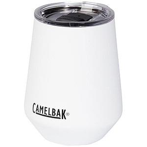 Termohrnek z nerezu s plastovým víčkem, 350ml, bílý