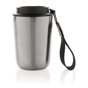 Termohrnek z recyklované oceli, 380 ml, stříbrná