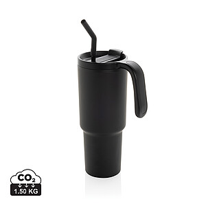 Termohrnek z recyklované oceli 900 ml, černá