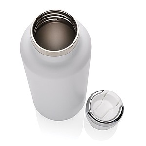 Termoláhev z recyklované oceli, objem 600 ml, bílá