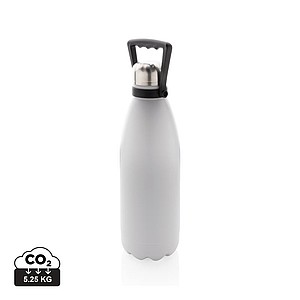 Termoska 1,5l ve tvaru plastové láhve, bílá