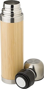 Termoska 400ml s povrchem z bambusu