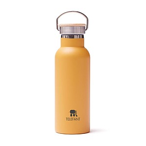 Termoska 500ml, s poutkem, žlutá
