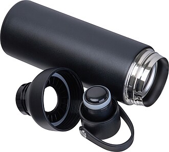 Termoska s dvojitým otvíráním 480 ml, černá