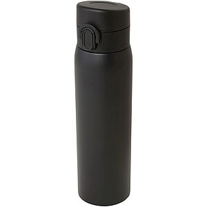 Termoska z recyklované nerezové oceli, 450ml, černá