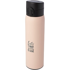 Termoska z recyklované nerezové oceli, 450ml, růžová