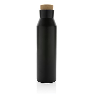 Termoska z recyklované oceli, objem 500 ml, černá