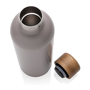 Termoska z recyklované oceli, objem 500 ml, šedá