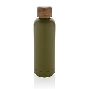 Termoska z recyklované oceli, objem 500 ml, zelená