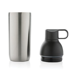Termoska z recyklované oceli, objem 540 ml, stříbrná