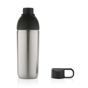 Termoska z recyklované oceli, objem 540 ml, stříbrná
