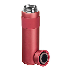 TESSA Dvoustěnná vakuová nerezová termoska, 600 ml, červená