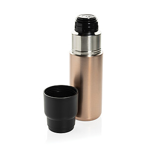 Thermocup RCS recykl. termoska s vakuovou izolací a šálkem, růžovohnědá