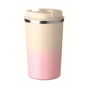TIMUR Dvoustěnný termohrnek, 350 ml, jemně růžová