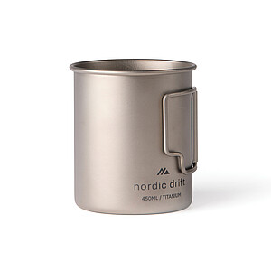 Titanový hrnek Nordic Drift 450ml, stříbrná