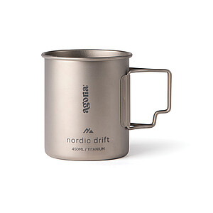 Titanový hrnek Nordic Drift 450ml, stříbrná
