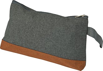 Toaletná taška, šedooranžová