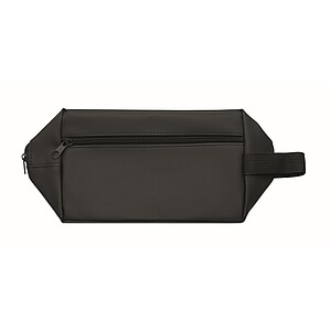 Toaletní taška z 600D RPET, černá