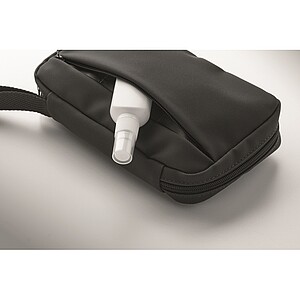 Toaletní taštička 600D RPET, černá