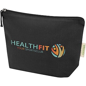 Toaletní taštička z organického materiálu, černá