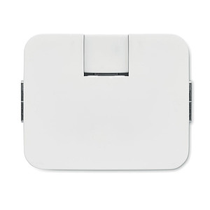 TOGAR Plastový čtyřportový USB rozbočovač, bílá