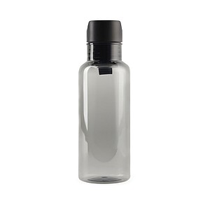 Transparentní láhev na pití 600ml, z RPET, černá