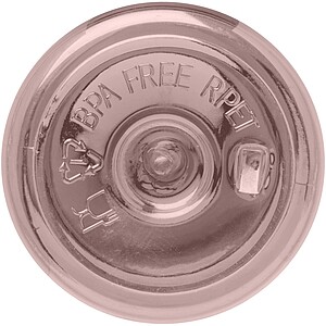 Transparentní láhev na pití, 650ml, jemně růžová