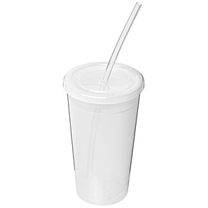 Transparentný dvojvrstvový pohár, 350 ml, transparentný