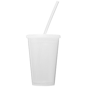 Transparentný dvojvrstvový pohár, 350 ml, transparentný