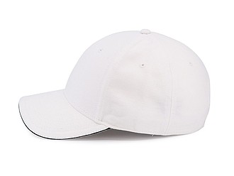 Trendy kšiltovka se sendvičovým kšiltem, bílá