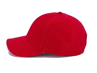 Trendy kšiltovka se sendvičovým kšiltem, červená