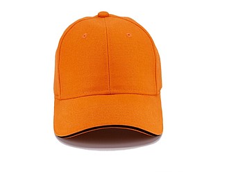 Trendy kšiltovka se sendvičovým kšiltem, oranžová