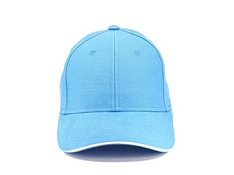 Trendy kšiltovka se sendvičovým kšiltem, světle modrá