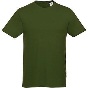 Tričko Heros s krátkým rukávem, unisex, vojenská zelená světlá, L