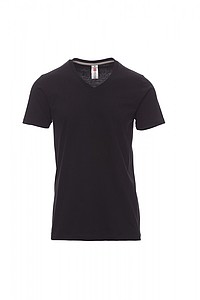 Tričko PAYPER V NECK černá L - firemní trička s potiskem