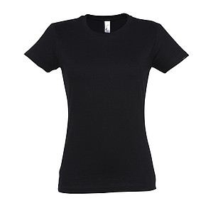 Tričko SOLS IMPERIAL WOMEN, černá, M - dámská trička s vlastním potiskem