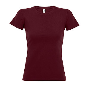 Tričko SOLS IMPERIAL WOMEN, vínová, XL