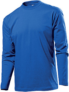 Tričko STEDMAN CLASSIC LONG SLEEVE MEN královská modrá L - trička s potiskem